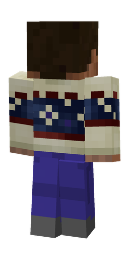 Black skin: body, back render