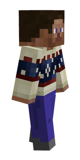 Black skin: body, right side render