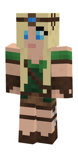 Brown skin: body, front render
