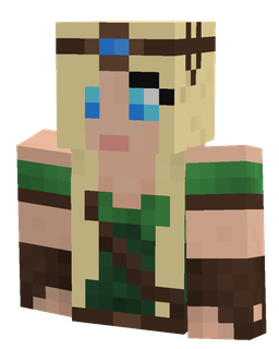 Brown skin: bust render