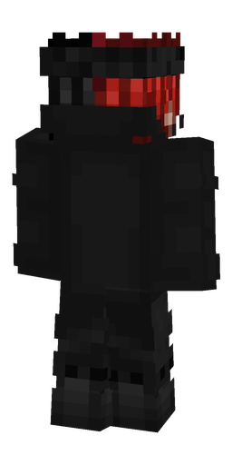 Black skin: body, back render