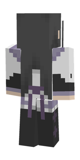 Black skin: body, back render