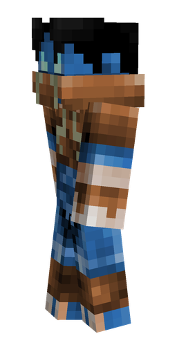 Black skin: body, left side render