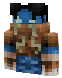 Black skin: bust render