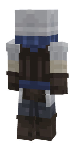 Brown skin: body, back render