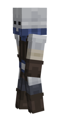 Brown skin: body, left side render