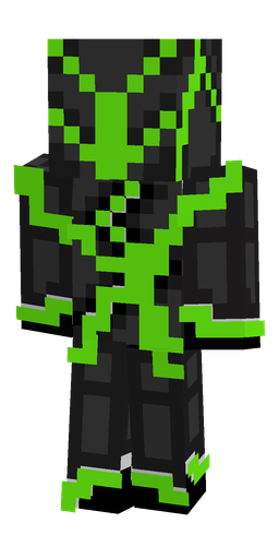 Black skin: body, back render