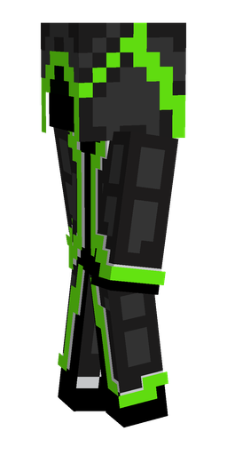 Black skin: body, left side render