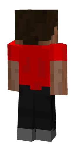 Black skin: body, back render