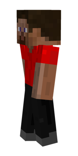 Black skin: body, left side render