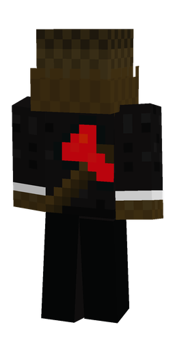 Black skin: body, back render