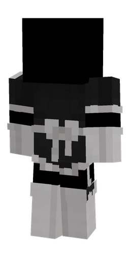 Black skin: body, back render