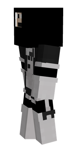 Black skin: body, left side render