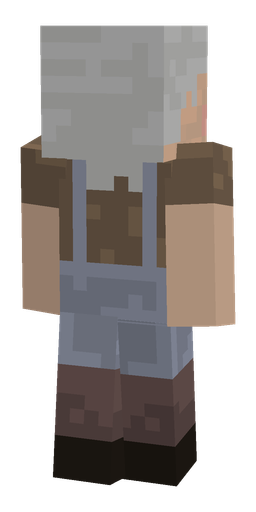 Dark skin: body, back render