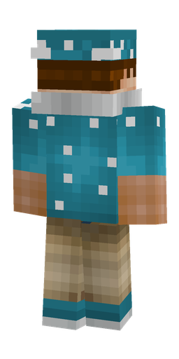 Blue skin: body, back render