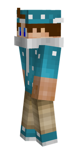 Blue skin: body, left side render