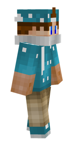 Blue skin: body, right side render