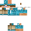 Blue skin: raw texture render