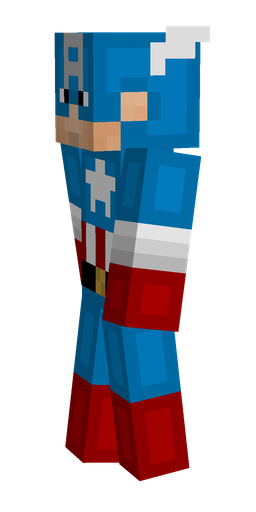 Blue skin: body, left side render