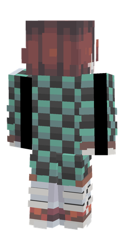 Black skin: body, back render