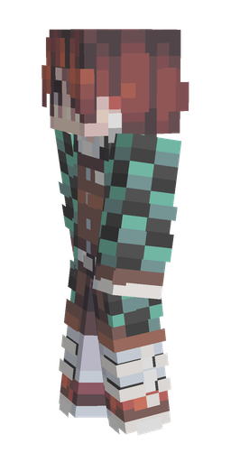 Black skin: body, left side render