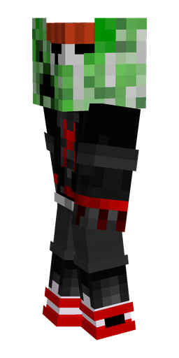 Black skin: body, left side render