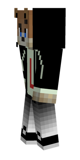 Black skin: body, left side render