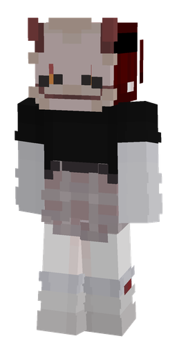 Black skin: body, back render
