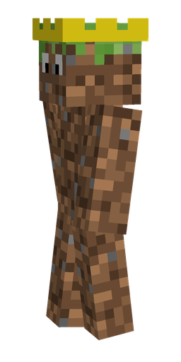 Brown skin: body, left side render