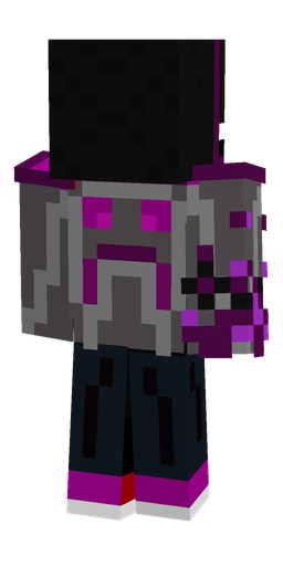 Black skin: body, back render
