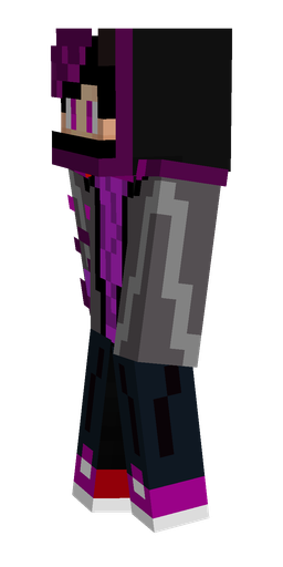 Black skin: body, left side render