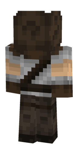 Brown skin: body, back render