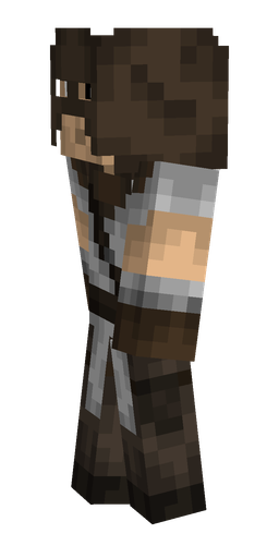 Brown skin: body, left side render