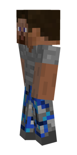 Black skin: body, left side render