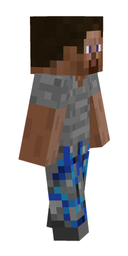 Black skin: body, right side render