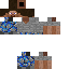 Black skin: raw texture render