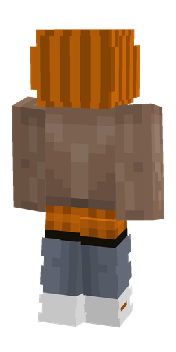 Brown skin: body, back render