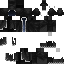 Black skin: raw texture render