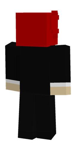 Black skin: body, back render