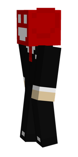 Black skin: body, left side render
