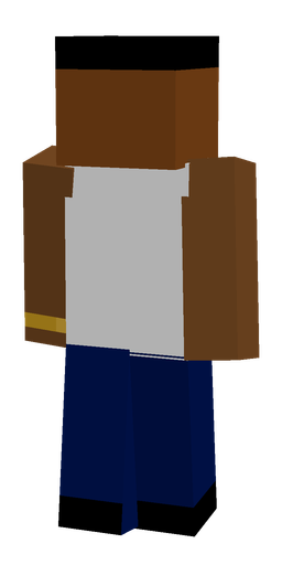 Blue skin: body, back render