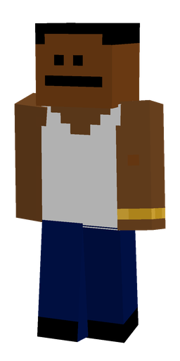 Blue skin: body, front render