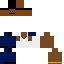 Blue skin: raw texture render