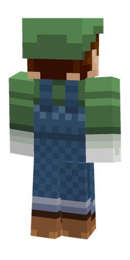 Blue skin: body, back render