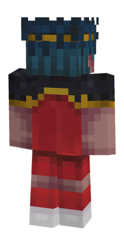 Black skin: body, back render