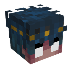 Black skin: head render