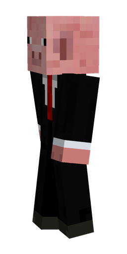 Black skin: body, left side render