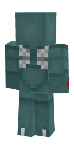 Blue skin: body, back render