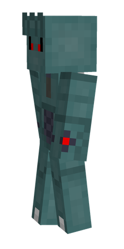 Blue skin: body, left side render