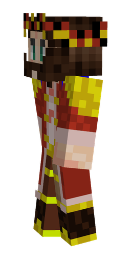 Brown skin: body, left side render